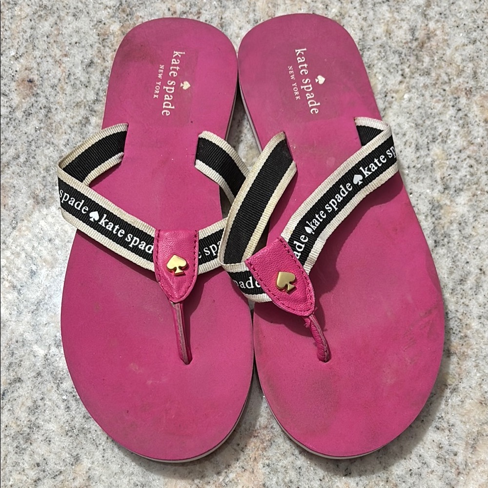 10/$30 Kate Spade Fuchsia and Black Sandals